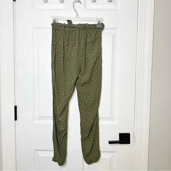 BODEN Girls Size 12Y 152cm Green Pull On Tie Waist Heart‎ Print Jogger Pants - Picture 6 of 6
